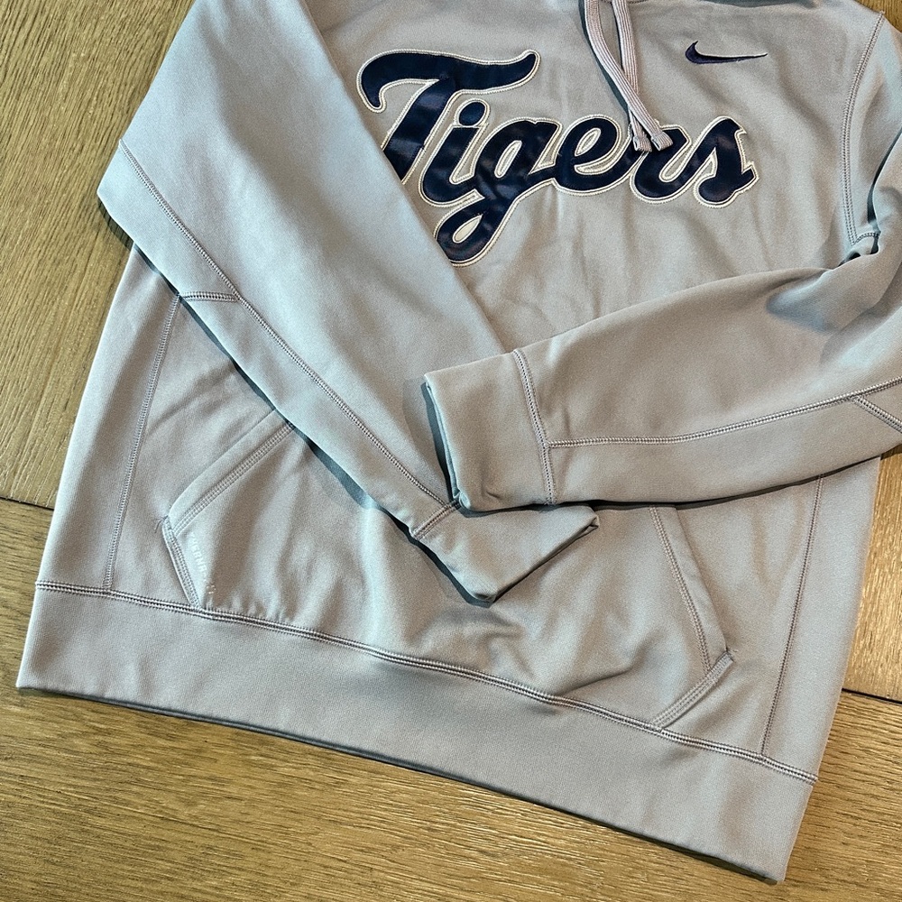 Detroit Tigers Men’s Nike Therma-Fit Hoodie Size Medium Gray/Blue - Picture 3 of 9